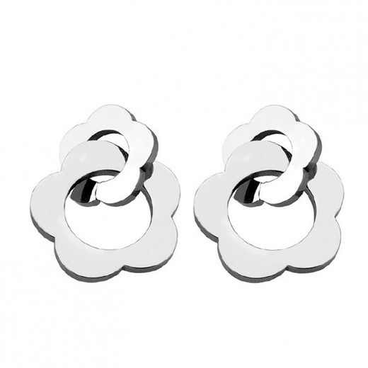 Pendientes Xernus Acero 3034-AA Flores