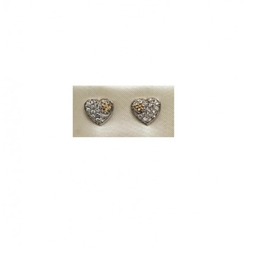 Pendientes Xernus Plata 2NF2569 Corazón Con Circonitas