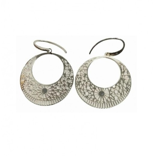 Pendientes Xernus Plata 3NF27149 Aro Con Filigranas