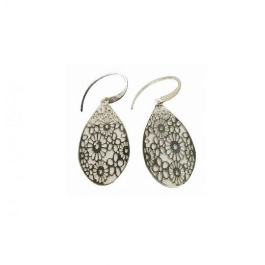 Pendientes Xernus Plata 3NF27151 Oval Con Filigranas