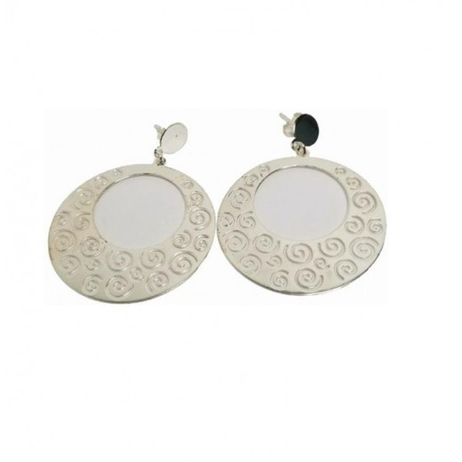 Pendientes Xernus Plata 3NF27153 Aro Con Filigranas