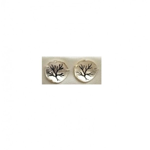 Pendientes Xernus Plata 3NF2764 Labrado Negro