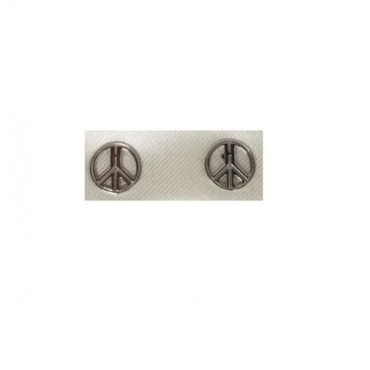 Pendientes Xernus Plata 3XE3021 Simbolo De Paz