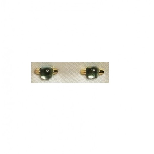 Pendientes Xernus Plata Dorada 3XE2926 Cuarzo Verde