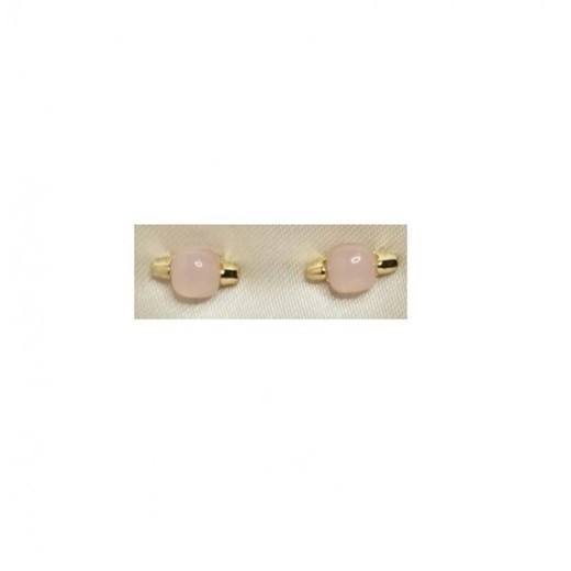 Pendientes Xernus Plata Dorada 3XE2961 Cristal Rosa