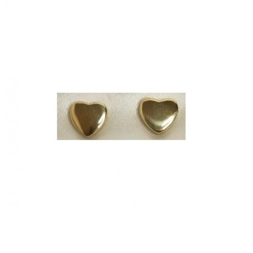 Pendientes Xernus Plata Dorada 3XE2969 Corazón Chatón