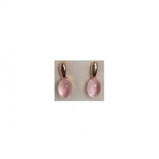 Pendientes Xernus Plata Dorada 3XE2977 Cristal Rosa