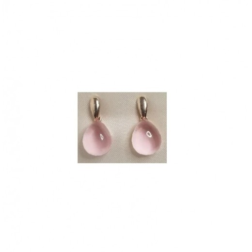 Pendientes Xernus Plata Dorada 3XE2992 Cristal Rosa