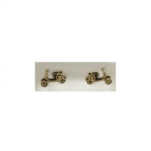 Pendientes Xernus Plata Dorada 3XE3028 Motocicleta