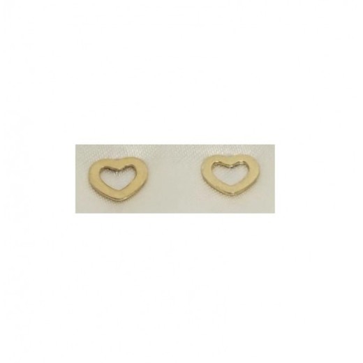 Pendientes Xernus Plata Dorada 3XE3034 Corazones Calados