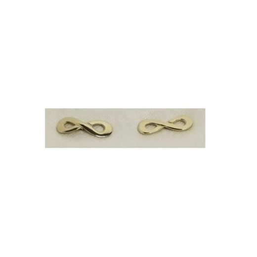 Pendientes Xernus Plata Dorada 3XE3058 Infinito