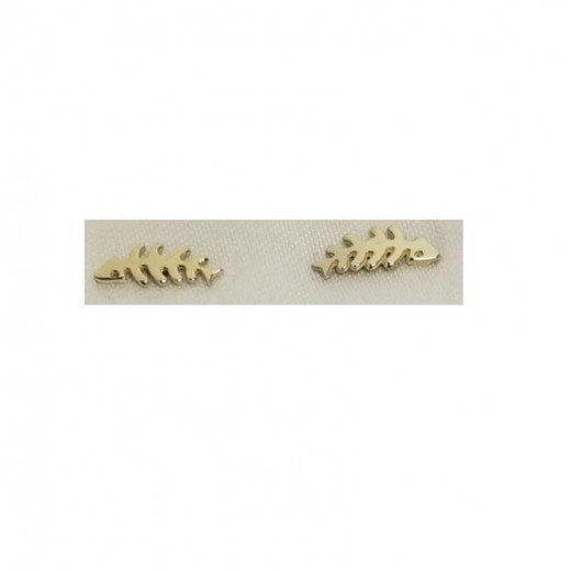 Pendientes Xernus Plata Dorada 3XE3064 Espina De Pez