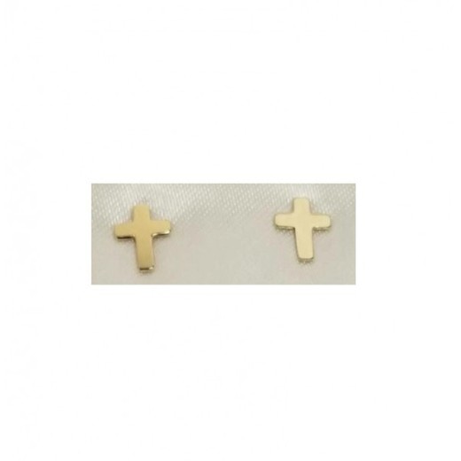 Pendientes Xernus Plata Dorada 3XE3078 Cruz