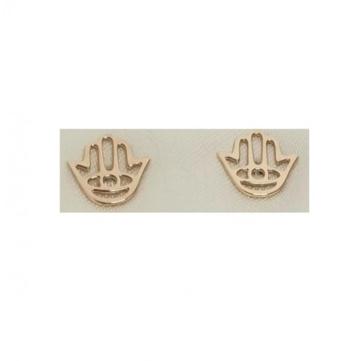 Pendientes Xernus Plata Dorada 3XE3090 Mano De Fatima Labrada