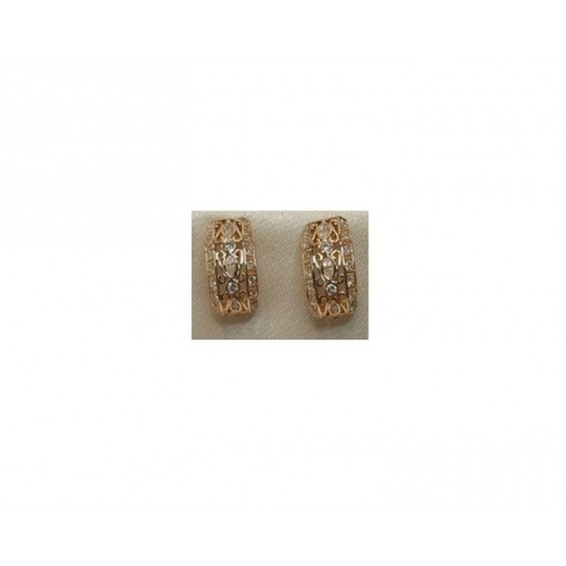 Pendientes Xernus Plata Dorada NF2104 Calado Con Circonitas