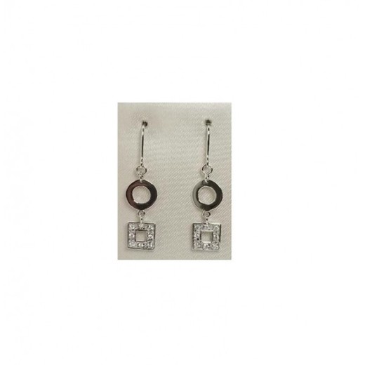 Pendientes Xernus Plata NF1017 Circulo Y Cuadrado