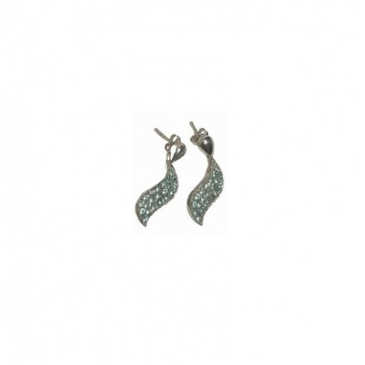 Pendientes Xernus Plata NF1049A Circonitas Aguamarina