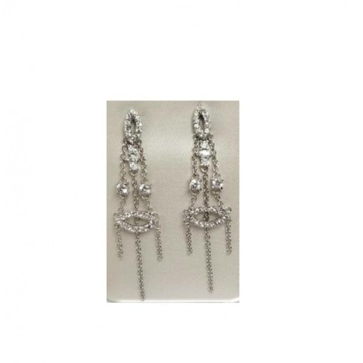 Pendientes Xernus Plata NF1113 Filigranas Con Circonitas