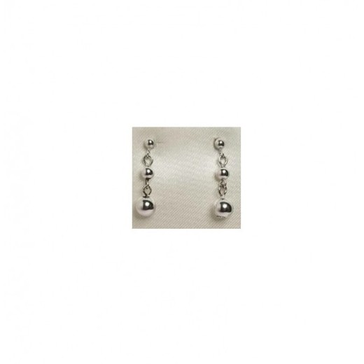 Pendientes Xernus Plata NF1137 Esferas Plateadas