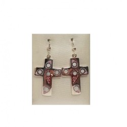 Pendientes Xernus Plata NF1400B Cruz Labrada