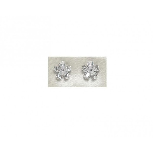 Pendientes Xernus Plata NF1852 Flor Con Circonitas