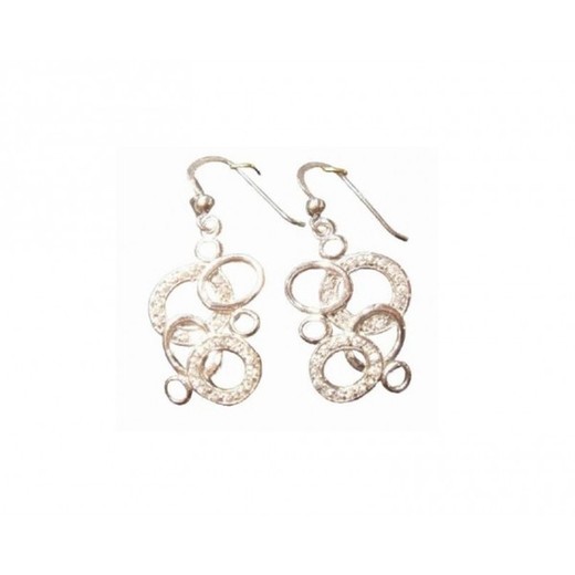 Pendientes Xernus Plata NF1916 Circulos Circonitas