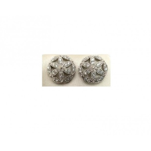 Pendientes Xernus Plata NF2856 Flor Circonitas