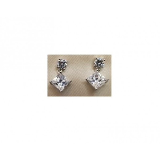 Pendientes Xernus Plata NF2873 Colgante Circonitas