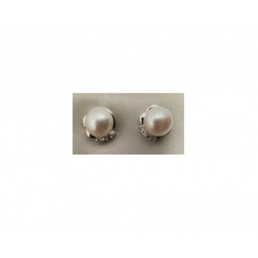 Pendientes Xernus Plata NF2947 Perlas Con Circonitas