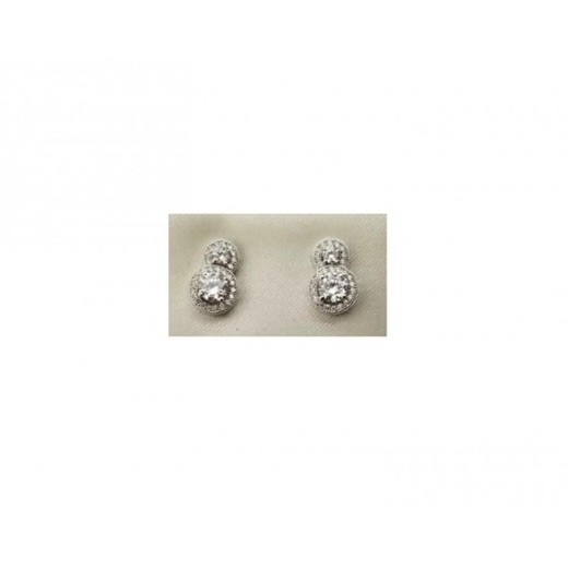 Pendientes Xernus Plata NF3109 Circulos Con Circonitas