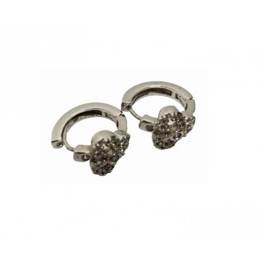 Pendientes Xernus Plata NF3163 Roseta Circonitas