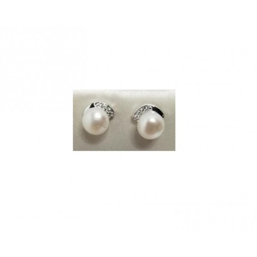 Pendientes Xernus Plata NF3175 Perla Con Circonitas