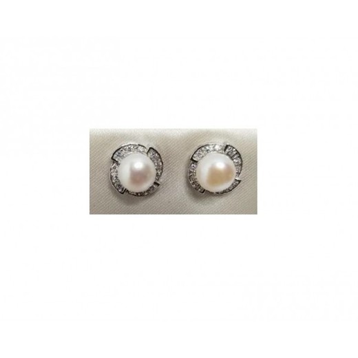 Pendientes Xernus Plata NF3178 Perla Con Circonitas