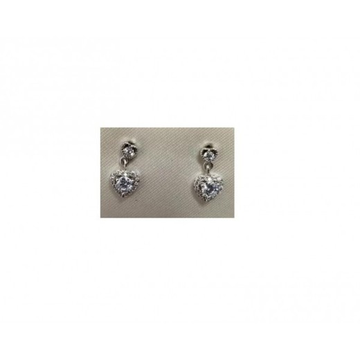 Pendientes Xernus Plata NF4046 Circonitas Corazón