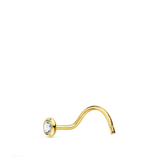 18kts Gold Nose Piercing Chaton 2,5mm 13755