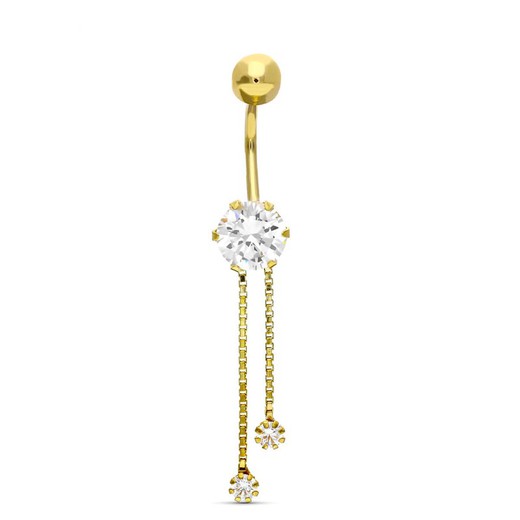 Piercing in oro 9kt 38mm 9K13759 Zirconia