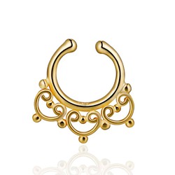 Piercing Plata Daurada 15mm PE00106DO Septum Flor