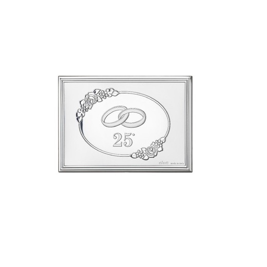 Placa Conmemorativa 9x13cm EV9265/9V Alianzas Rosas 25 Años