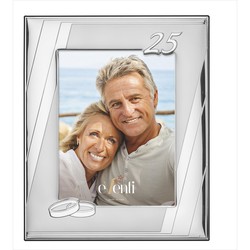 Cadre Photo Anniversaire 10x15cm EV9190/10V Alliances 25 Ans