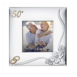 Cadre Photo Anniversaire 13x13cm EV9080/13C Alliances 50 Ans