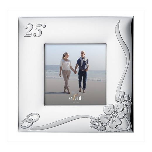 Cornice Portafoto Anniversario 13x13cm EV9080/13V Alleanze 25 Anni