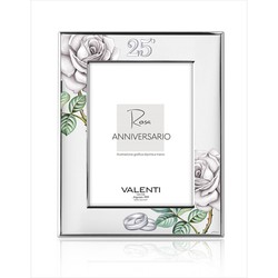 Cornice Portafoto Anniversario 9x13 cm 52117/3LBI Rose 25 Anni