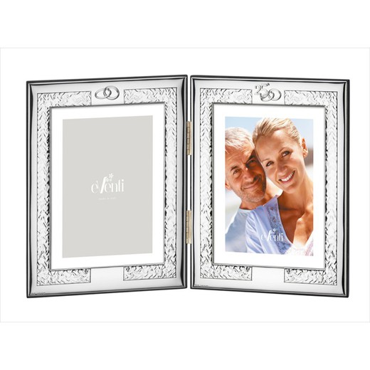 Cornice Portafoto Anniversario Doppio 10x15cm EV9140/02V Alleanze 25 Anni