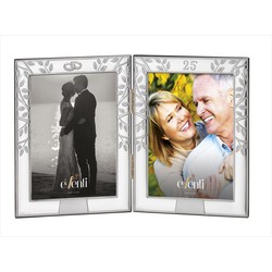 Cadre Photo Double Anniversaire 9x13cm EV9098/02V Alliances Arbre de Vie 25 Ans