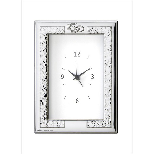 Portafotos Reloj Aniversario 10x15cm EV9140/ORV Alianzas Modelo Sirio 25 Años