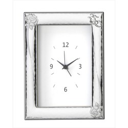 Cadre Photo Horloge Anniversaire 10x15cm EV9150/ORV Rose Alliances 25 Ans