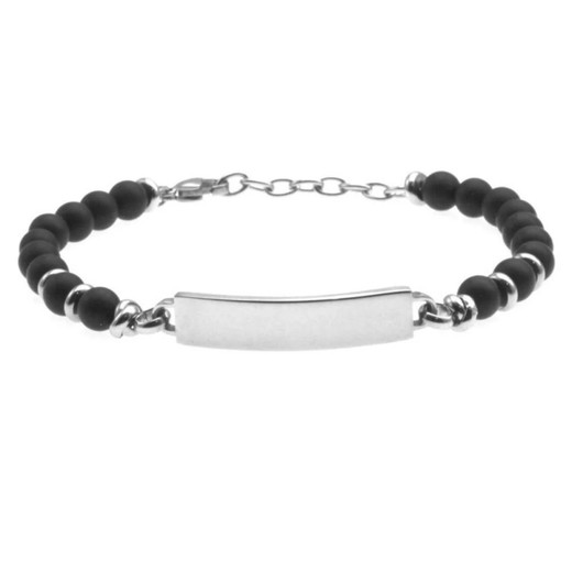 Pulsera Acero Argent Basic 19-22cm PUHS1900N Piedras De Lava