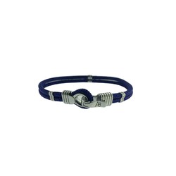 Pulsera Acero Argent Basic 20,5cm PUHS1740A Cordón Azul