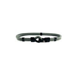 Pulsera Acero Argent Basic 20,5cm PUHS1740G Cordón Gris