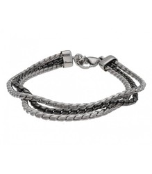 Pulsera Acero Bicolor Gris Hombre Liska RB159BR Cadena